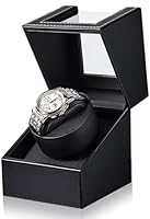 Los Gatos Uhrenbeweger 1 Uhr Automatik Uhrenbeweger: Watch Winder für Automatikuhren mit Batteriebetrieb oder Netzteil Uhrendreher für Herren und Damen