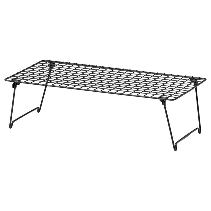 GREJIG, Steel with Polyethylene Powder Coating, Foldable, Stackable, Holds 3 Pairs (Shoe Rack, Grey, 58x27x17 cm)