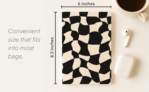 Image of KALP A5 Notebook with Pocket Diary Set - 160 Pages, 80 GSM - Ruled, Soft Cover, Combo for Notes, Journaling, Daily Planning, Perfect for Gifting (Wavy Black)