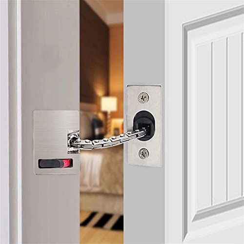 Serrure de sécurité cachée à chaîne en acier robuste pour porte de maison
