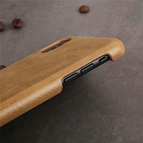 Protection iPhone 11 Pro Max anti-rayure housse cuir mince café