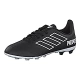  adidas Unisex-Kinder Predator 18.4 FxG Fußballschuhe, Schwarz (Negbás/Ftwbla 000), 29 EU