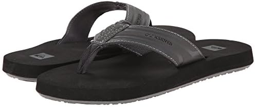 Quiksilver Men's Monkey Wrench 3 Point Sandal, Grey/Black/Grey, 7 M US | Image 6