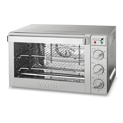 Waring Commercial WCO500X Half Size Pan Convection Oven, 120V, 5-15 Phase Plug, Steel