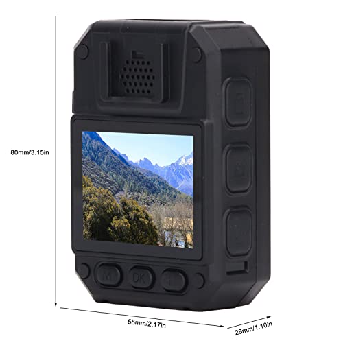 Mini Body Cam Pilipane avec écran 2 pouces et vision nocturne infrarouge