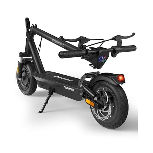 Electric Scooter, 32 Miles & 25MPH, 264lbs Capacity, 10" Pneumatic Tires, 750W Motor, Foldable Commuter Scooter for Adults with Forged Folding System