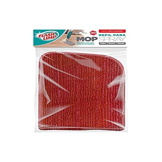 Refil microfibra vermelho para Mop Spray Flash Limp, RMOP7800-VM, Flash Limp