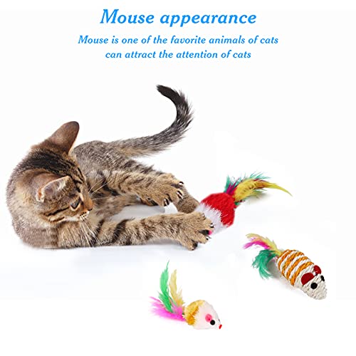 mewmewcat Conjunto de brinquedos para animais de estimação de variedade de brinquedos para gatos Bol