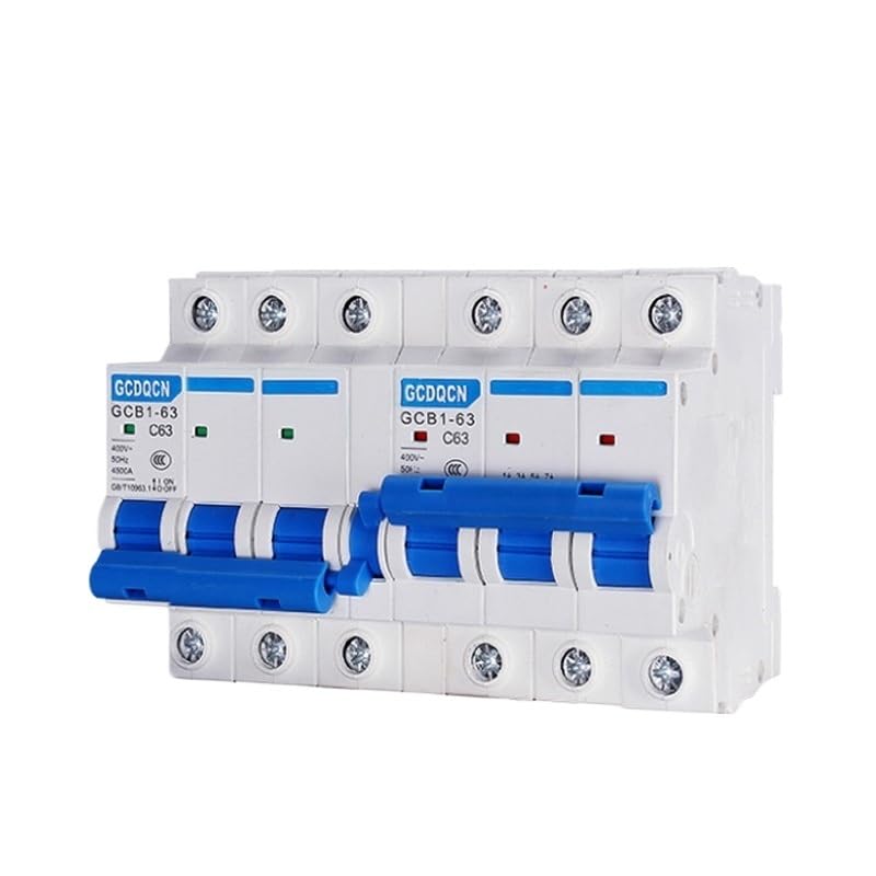 Diferencial Superinmunizado,Diferencial 1 Uds Doble Potencia Interruptor De Transferencia Manual 1P 2P 3P 4P Mini Disyuntor Enclavamiento AC 6A-125A 50/60HZ(2P plus 2P,10A)