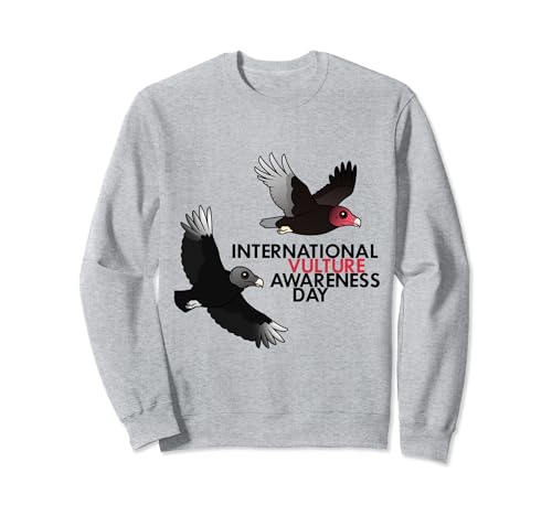 Vulture Awareness | Cute Cartoon Turkey & Black Vultures Sweatshirt