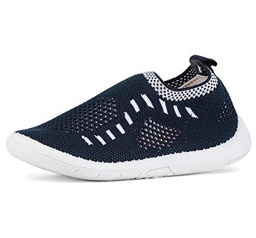 Image of Bubblegummers Baby-Boy's Knit Toddler Blue First Walking Shoes-12-15 Months (22 EU) (1519434)