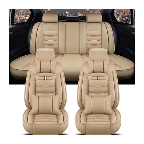 Housse de siège de voiture universelle beige 5 places pour MG4 ZS EV EHS