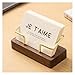 KAJHSTLOZ Business Card Holder Organizer Office Desk Display Stand Memo Counter Accessories Tabletop Shelf Home Wooden Card Holder Storage(Type-B)