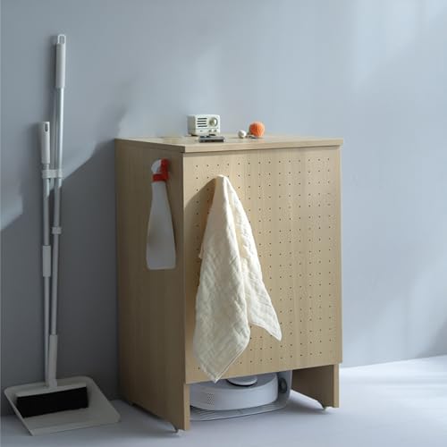 WRYSQBHJYB Robot Aspirador Armario de Almacenamiento, Estanterias Almacenaje Independiente de Madera, Mueble Recibidor, Organizador Mesa Auxiliar para Sala de Estar y Oficina
