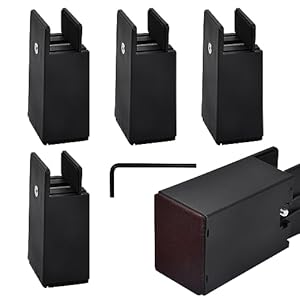 Jinlaili 4 STK Verstellbare Betterhöher Möbelerhöher