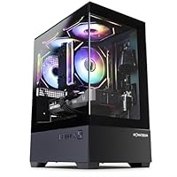 NOVATECH Prism - Prebuilt Gaming PC Desktop Computer - Geforce RTX 3050 - Xeon i7 3.5GHz - 16GB RAM - 512GB SSD WiFi/BT, Win 11 - Gaming Computer Tower - Pre Built PC Gaming - 1 Year Warranty