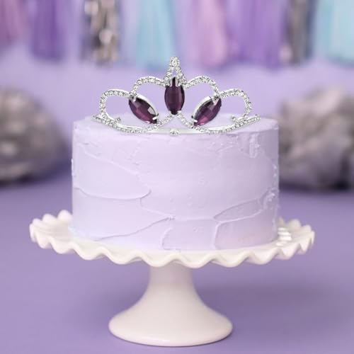 Vinjewelry Sofia the first Amulet Princess Crown Waterdrop Pendant Necklace for Girls Birthday Headband Christmas Gift4