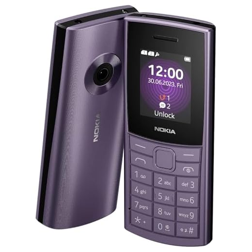Nokia 110 4G 2023 Téléphone Portable Dual Sim, écran Couleur 1,8", Appareil Photo, Purple [Italie]