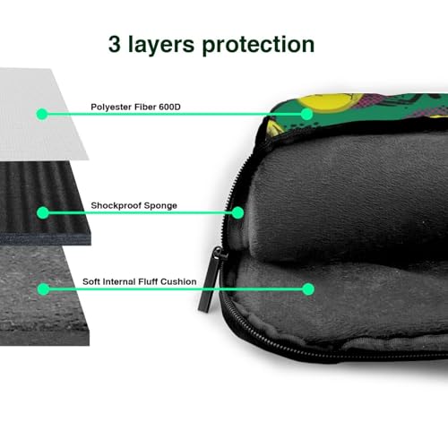 Maletín para portátil 15.6" verde neón impermeable miniatura 5
