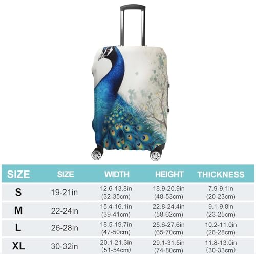 Housse de valise anti-rayures lavable en polyester élasthanne XL - 2