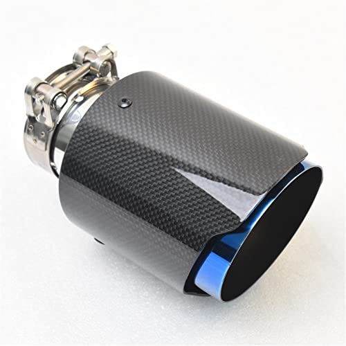 Tuyau d'échappement carbone uni brillant E71 look sportif 57-101mm