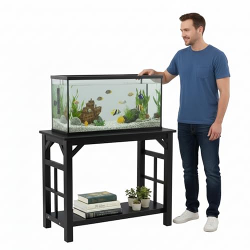 Colingmill 10-20 Gallon Solid Wood Fish Tank Stand Heavy