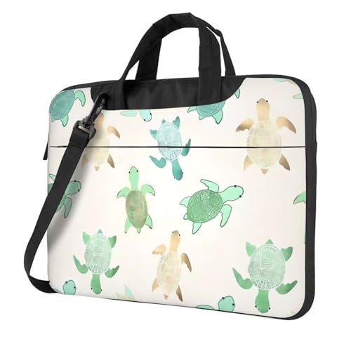 Sac à bandoulière pour ordinateur portable Turtle Write étanche avec poignée