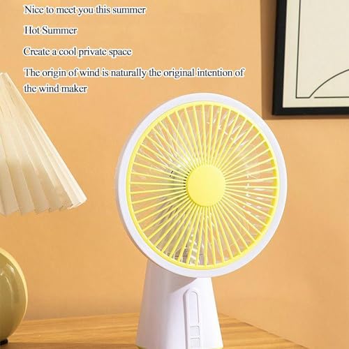 Image of RAXHOL ๐ inch ๐๐ง๐๐ก Rechargeable Desktop Mini ๐๐ฌ๐๐ข๐ฅ๐ฅ๐๐ญ๐ข๐ง๐ ๐
๐๐ง with ๐๐๐ Lighting | High Speed Rechargeable Table Fan for Home | ๐ ๐๐ฉ๐๐๐ Portable fan for Kitchen Home (Greyest)