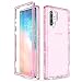 ULAK Galaxy Note 10 Plus 5G Case, Stylish Clear Glitter Sparkle Heavy Duty Shockproof Rugged Protection Case Soft TPU Protective Cover for Samsung Galaxy Note 10 Plus 5G (2019), Pink Glitter