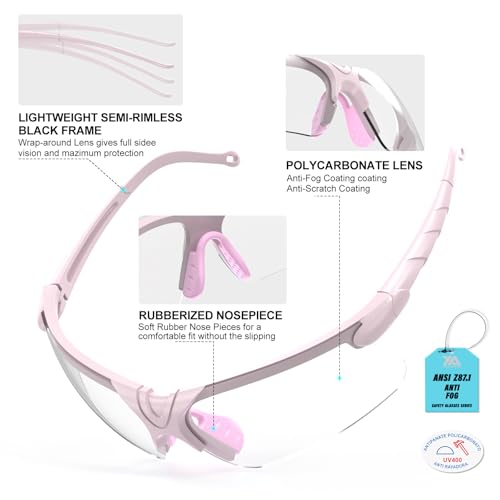 Image of xaegistac Shooting Glasses with Case-Safety Glasses Anti Fog