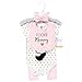 Hudson Baby Unisex Baby Cotton Layette Set, Girl Mommy, 9-12 Months