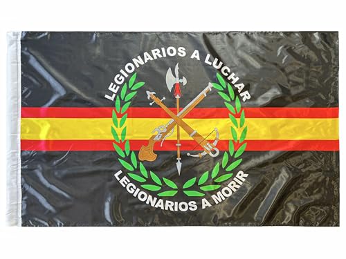 Durabol Bandera Legión Española Negro 150 x 90 cm Satén