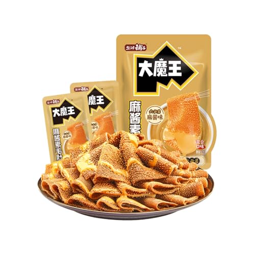 Chinesischer Snack Konjac Belly | Köstliche Sesampaste | Flacher Erfinder | Knusprig und zäh, milder Geschmack | Asiatischer Streetfood-Klassiker (18 g * 10 Packungen)