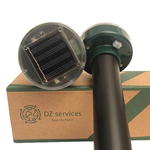 Pack of 4, Solar Mole Repellent Sonic Device, Sonic Mole Repeller, get rid