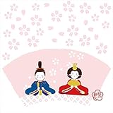 ひな祭り☆ シール式ウォールステッカー ひなまつり ウォールステッカー 飾り 190×427mm シール式 装飾 桜 梅 ひな人形 雛 和 壁紙 はがせる 剥がせる カッティングシート wall sticker 雑貨 ガラス 窓 DIY wss-016825-ws