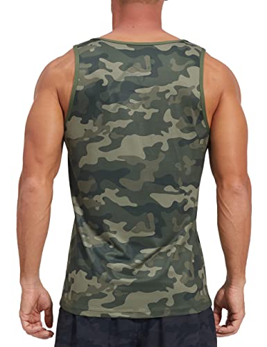 KPSUN Men's Quick Dry Sports Tank Tops Athletic Gym Bodybuilding Fitness Sleeveless Shirts for Beach Running Workout3