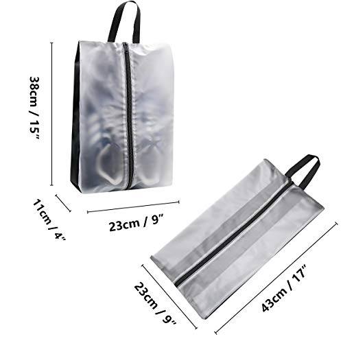 Bolsas de zapatos de viaje impermeables organizador calzado portatil 3