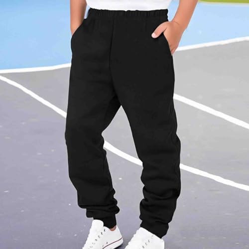 Sweatpants for Boys Fleece Jogger – Kids Soft Cotton Blend Fleece Pants with Pockets Athletic Fit Elastic Cuff Trousers3