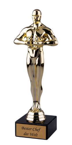 Pokal/Geschenk Bester Chef der Welt - Siegerfigur Viktor - 24 cm