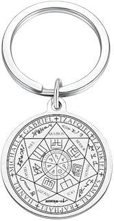 M Men Style 7 Archangels Sigil Necklace Archangel Pendant Angel Seal Jewelry Talisman Silver Stainless Steel For Bike Car Home Office House Keys Keychain Skey2024129
