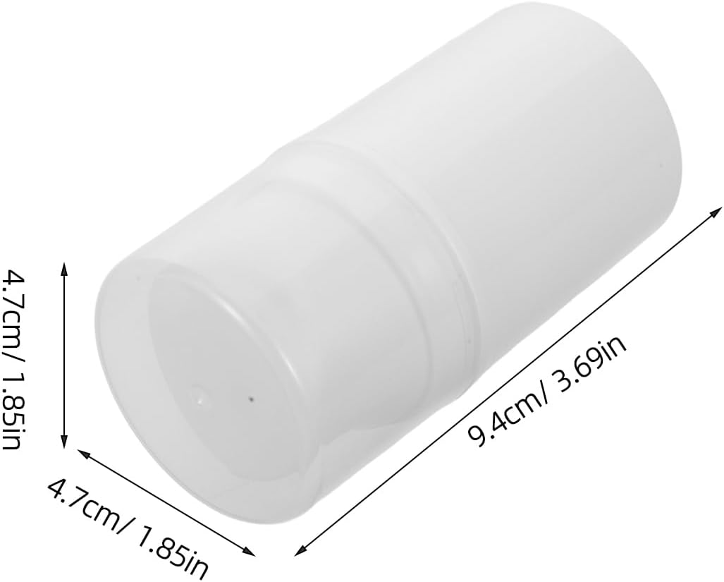 Didiseaon 10pcs Travel Sub Bottles: 50ml Refillable Airless Pump Bottles For Lotion - Cream And Face Wash Container - White Plastic Vacuum Dispenser