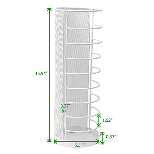 Mind Reader Umbhwire-Wht Mini Umbrella Stand Rack Holder, White #TOP6