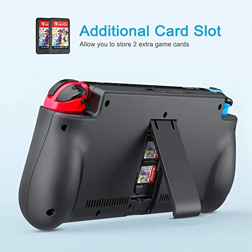 Newdery External Battery Station For Nintendo Switch (6.2" Lcd Model), 10000Mah Backup Charger Case Support Pd Quick Charging With 2 Extra Game Card Slots Adjustable Kickstand For Nintendo Switch #TOP3