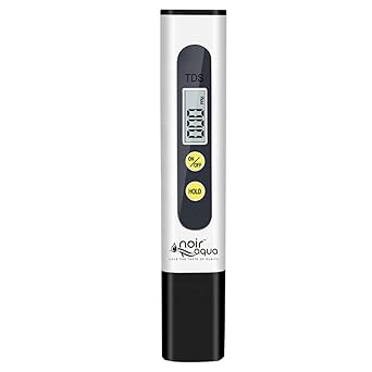 Noir Aqua Tds Meter Digital Measure Water Quality Tester tool, Automatic calibration, 0-9990ppm, Ideal Water Test Meter For Household Drinking Water and more Total Dissolved Solids Meter, Water Quality Tester