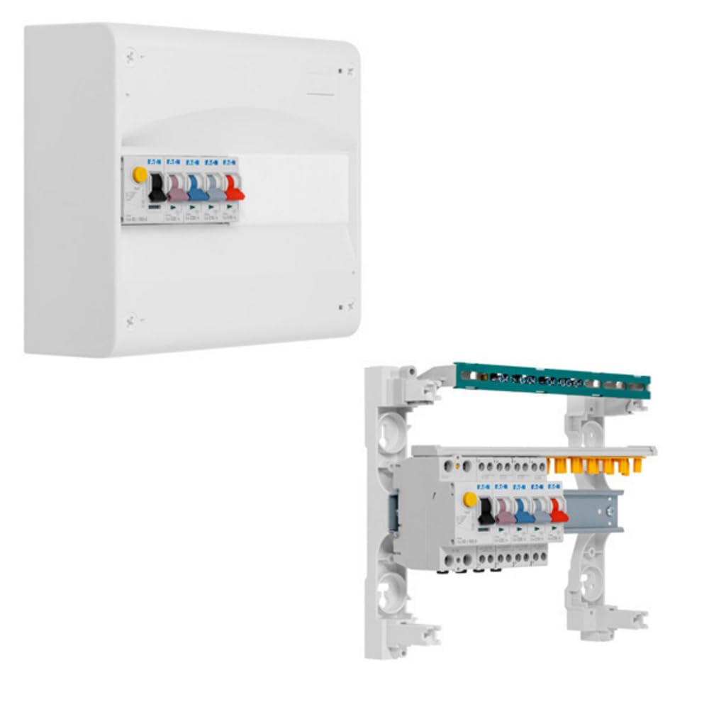EATON - Cuadro 1 fila preequipado 1 inter. diff. 63A tipo A + 4 disyuntores
