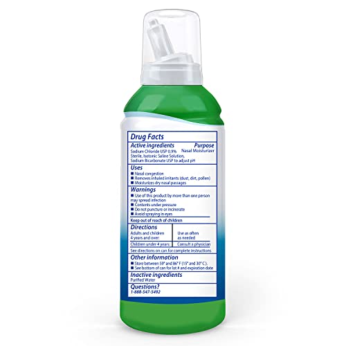 Sinucleanse Daily Care Sterile Saline Nasal Mist, Instantly Moisturizes And Relieves Everyday Nasal Congestion & Sinus Symptoms Associated With Colds, Allergies And Dry Air, 4.5 Oz Bottle (Pack Of 2) #TOP1