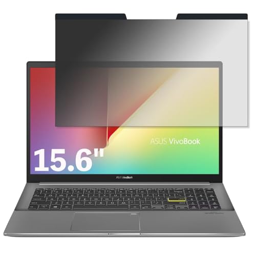 ASUS VivoBook S15�V���[�Y 15.6�C���` 16:9 �Ή� �}�O�l�b�g�� �`�����h�~�t�B���� �v���C�o�V�[�t�B���^�[ �u���[���C�g�J�b�g ���˖h�~ PC �p�\�R�� �m�[�g�u�b�N �̂������h�~ ��ʕی� �ی�V�[�g ���E�ȒP ���ʎg�p