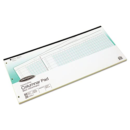 Wilson Jones G7225A Accounting Pad, 25 Six-Unit Columns, 11 x 24 1/4, 50-Sheet Pad