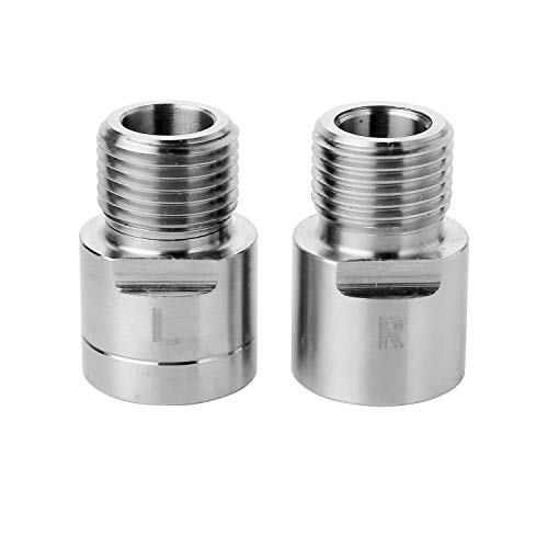 Bike Pedal Spacer Extenders, AUOKER Chrome-molybdenum Steel/ Titanium Alloy Foot Pedal Extenders, 9/16