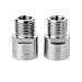 Auoker Bike Pedal Spacer Extenders, Chrome-Molybdenum Steel/Titanium Alloy Foot Pedal Extenders, 9/16" Pedal Adapters Spacers Fit Bike SPD MT MTB BMX Road Street Bicycle - Extended 20mm/ 0.79in